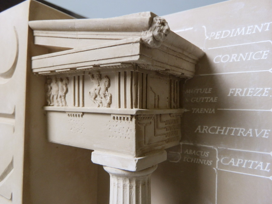 Purchase The Three Orders of Architecture bookends Ionic, handmade in plaster by Timothy Richards.